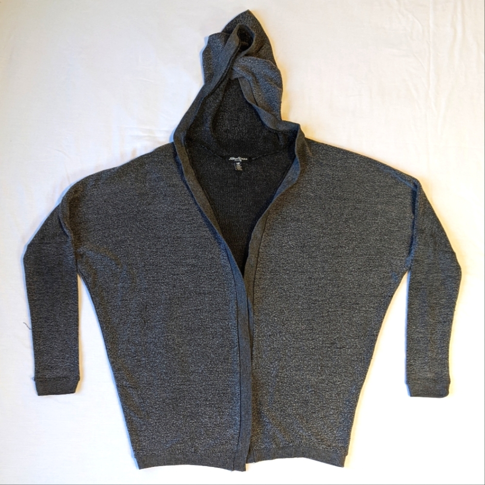 Drop Shoulder Grey Cardigan